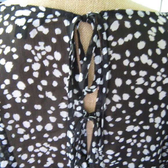 Banana Republic Black Semi-sheer Blouse - Picture 3 of 6